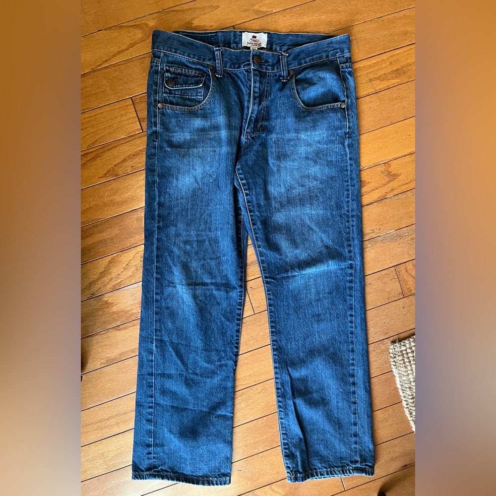 Broken English Denim Jeans Medium Wash Men’s Size 32 X 32 Straight Leg